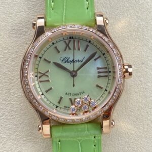 Chopard HAPPY SPORT 274893-5016 YF Factory Green Dial Replica Watch - Best Quality Replica Watches UK Swiss Watch Brands 1:1 Replica Fake Watch