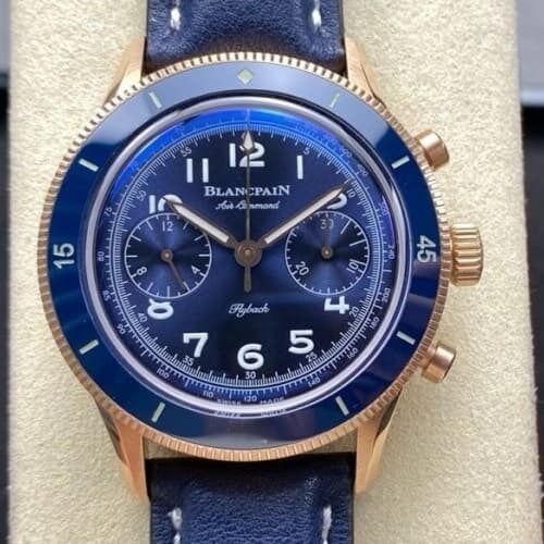 Blancpain Air Commander AC02-36B40-63B TW Factory Calfskin Strap Replica Watch - Best Quality Replica Watches UK Swiss Watch Brands 1:1 Replica Fake Watch