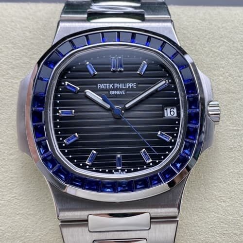 Patek Philippe Nautilus 7118-1300B GR Factory Stainless Steel Strap Replica Watch - Best Quality Replica Watches UK Swiss Watch Brands 1:1 Replica Fake Watch