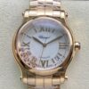 Chopard Happy Sport 274808-5002 YF factory Rose Gold Replica Watch - Best Quality Replica Watches Swiss Watch Brands 1:1 Replica Fake Watch