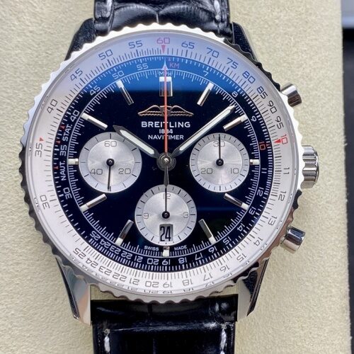 Breitling Aviation Chronograph1 AB0137211B1P1 BLS Factory Alligator leather strap Replica Watch - Best Quality Replica Watches UK Swiss Watch Brands 1:1 Replica Fake Watch