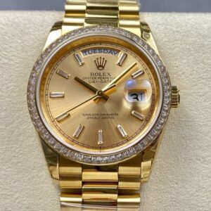Rolex Day-Date M128398TBR-0037 8+ Factory Large Calendar Replica Watch - Best Quality Replica Watches UK Swiss Watch Brands 1:1 Replica Fake Watch