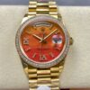 Rolex Day-Date M128398TBR-0018 8+ Factory gold case Replica Watch - Best Quality Replica Watches UK Swiss Watch Brands 1:1 Replica Fake Watch