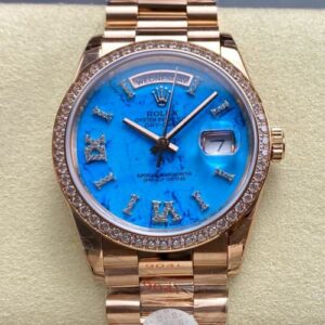 Rolex Day-Date m128345rbr-0064 8+ Factory solid bottom case back Replica Watch - Best Quality Replica Watches UK Swiss Watch Brands 1:1 Replica Fake Watch