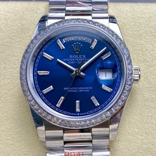 Rolex Day-Date model M128399TBR-0027 8+ Factory stainless steel case Replica Watch - Best Quality Replica Watches UK Swiss Watch Brands 1:1 Replica Fake Watch