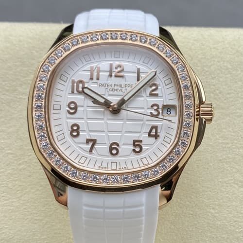 Patek Philippe AQUANAUT 5268-200R-001 GR Factory White dial Replica Watch - Best Quality Replica Watches UK Swiss Watch Brands 1:1 Replica Fake Watch