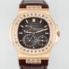 Patek Philippe Nautilus 5724R-001 PPF Factory V3 Diamond Hour Markers Replica Watch - Best Quality Replica Watches UK Swiss Watch Brands 1:1 Replica Fake Watch