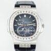 Patek Philippe Nautilus 5724G-001 PPF factory V3 transparent case back Replica Watch - Best Quality Replica Watches UK Swiss Watch Brands 1:1 Replica Fake Watch