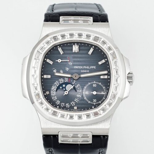 Patek Philippe Nautilus 5724G-001 PPF factory V3 transparent case back Replica Watch - Best Quality Replica Watches UK Swiss Watch Brands 1:1 Replica Fake Watch