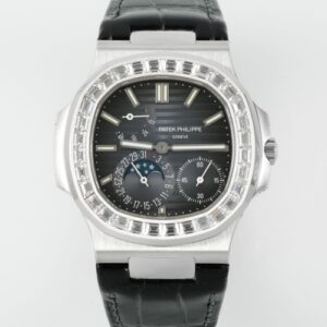 Patek Philippe Nautilus 5722G-001 PPF factory V3 diamond bezel Replica Watch - Best Quality Replica Watches UK Swiss Watch Brands 1:1 Replica Fake Watch