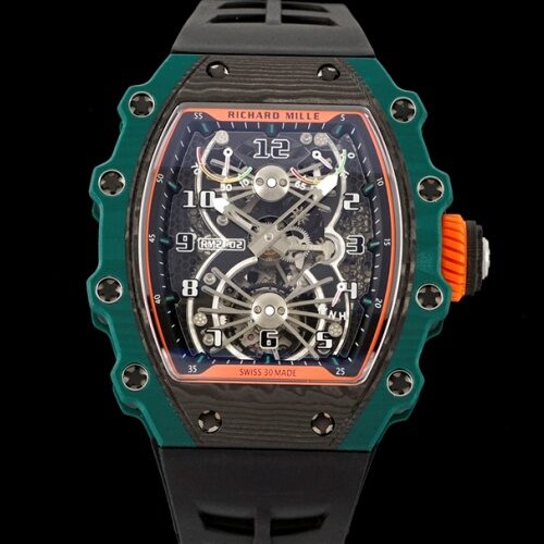 Richard Miller Men's RM21-02 RM Factory Rubber Strap Replica Watch - Best Quality Replica Watches UK Swiss Watch Brands 1:1 Replica Fake Watch