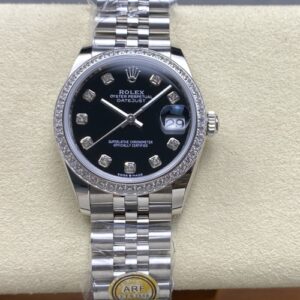 Rolex Datejust M126284RBR-0019 AR Factory Diamond Hour Markers Replica Watch - Best Quality Replica Watches UK Swiss Watch Brands 1:1 Replica Fake Watch