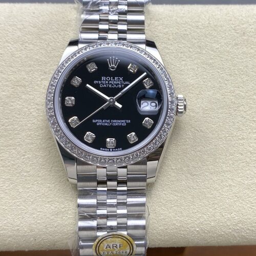 Rolex Datejust M126284RBR-0019 AR Factory Diamond Hour Markers Replica Watch - Best Quality Replica Watches UK Swiss Watch Brands 1:1 Replica Fake Watch
