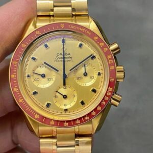 Omega Speedmaster 310.60.42.50.99.001 OM factory gold strap Replica Watch - Best Quality Replica Watches UK Swiss Watch Brands 1:1 Replica Fake Watch