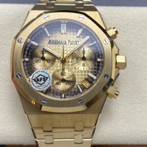 Audemars Piguet Royal Oak 26240BA.OO.1320BA.02 APS factory gold color strap Replica Watch - Best Quality Replica Watches UK Swiss Watch Brands 1:1 Replica Fake Watch