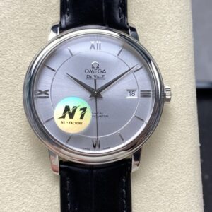 Omega De Ville 424.13.40.20.02.001 N1 factory silver dial Replica Watch - Best Quality Replica Watches UK Swiss Watch Brands 1:1 Replica Fake Watch