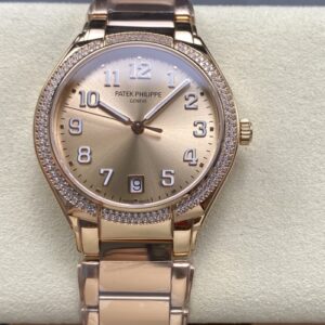 Patek Philippe TWENTY~4 7300-1200R-011 SJ Factory Rose Gold Dial Replica Watch - Best Quality Replica Watches UK Swiss Watch Brands 1:1 Replica Fake Watch