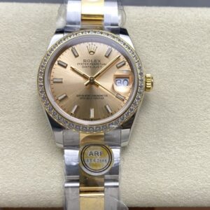 Rolex Datejust M278383RBR-0013 AR Factory Three-link Bracelet Replica Watch - Best Quality Replica Watches UK Swiss Watch Brands 1:1 Replica Fake Watch