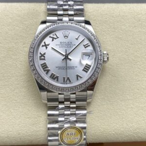 Rolex Datejust M126284RBR-0021 AR Factory Solid Case Back Replica Watch - Best Quality Replica Watches UK Swiss Watch Brands 1:1 Replica Fake Watch