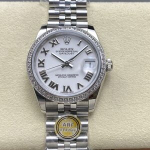 Rolex Datejust M278384RBR-0014 AR factory steel buckle Replica Watch - Best Quality Replica Watches UK Swiss Watch Brands 1:1 Replica Fake Watch
