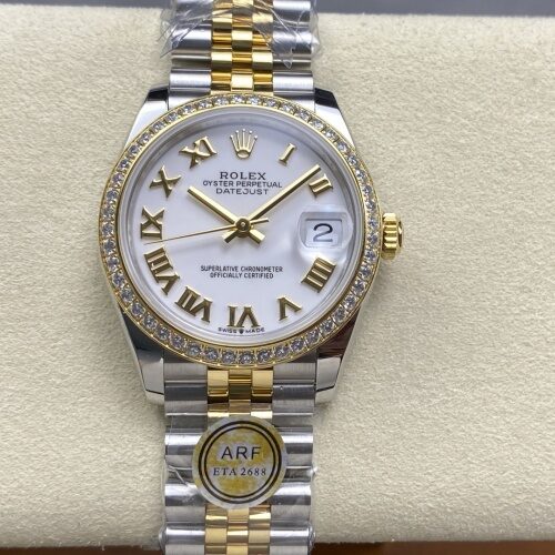 Rolex Datejust M278383RBR-0002 AR Factory White Dial Replica Watch - Best Quality Replica Watches UK Swiss Watch Brands 1:1 Replica Fake Watch
