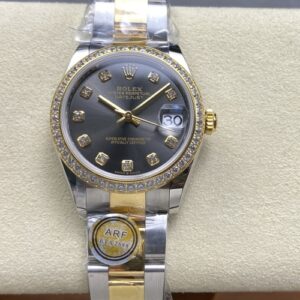 Rolex Datejust M278383RBR-0021 AR Factory Dark Gray Dial Replica Watch - Best Quality Replica Watches UK Swiss Watch Brands 1:1 Replica Fake Watch