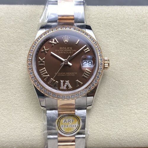 Rolex Datejust M278381RBR-0005 AR Factory Two-tone Strap Replica Watch - Best Quality Replica Watches UK Swiss Watch Brands 1:1 Replica Fake Watch