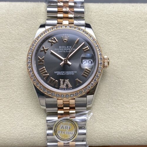 Rolex Datejust M278381RBR-0030 AR Factory Oystersteel Case Replica Watch - Best Quality Replica Watches UK Swiss Watch Brands 1:1 Replica Fake Watch