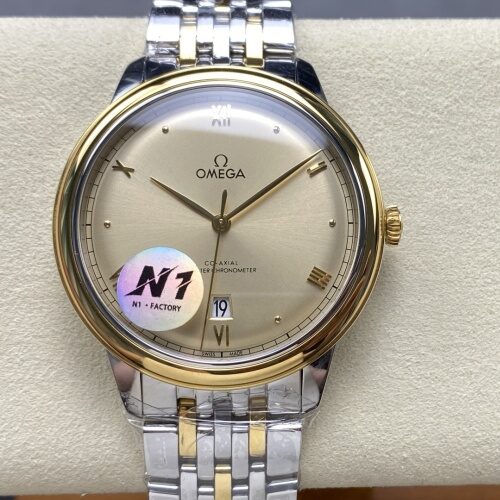 Omega De Ville 434.20.40.20.08.001 N1 factory gold watch strap Replica Watch - Best Quality Replica Watches UK Swiss Watch Brands 1:1 Replica Fake Watch