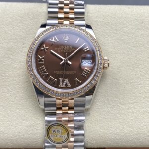 Rolex Datejust M278381RBR-0006 AR Factory Solid Case Back Replica Watch - Best Quality Replica Watches UK Swiss Watch Brands 1:1 Replica Fake Watch