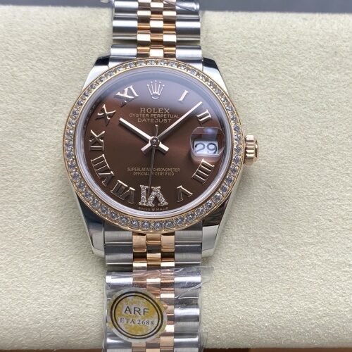 Rolex Datejust M278381RBR-0006 AR Factory Solid Case Back Replica Watch - Best Quality Replica Watches UK Swiss Watch Brands 1:1 Replica Fake Watch