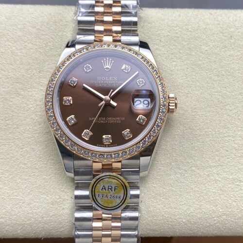 Rolex Datejust M278381RBR-0028 AR Factory Diamond Dial Replica Watch - Best Quality Replica Watches UK Swiss Watch Brands 1:1 Replica Fake Watch