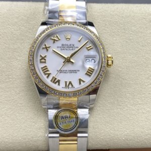 Rolex Datejust M278383RBR-0001 AR Factory Diamond Bezel Replica Watch - Best Quality Replica Watches UK Swiss Watch Brands 1:1 Replica Fake Watch