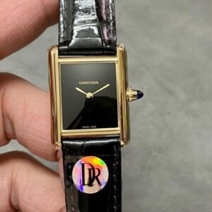 Cartier Tank WGTA0091 DR Factory Black Dial Replica Watch - Best Quality Replica Watches UK Swiss Watch Brands 1:1 Replica Fake Watch