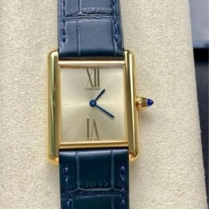 Cartier Tank WGTA0213 F1 Factory Alligator Leather Strap Replica Watch - Best Quality Replica Watches UK Swiss Watch Brands 1:1 Replica Fake Watch