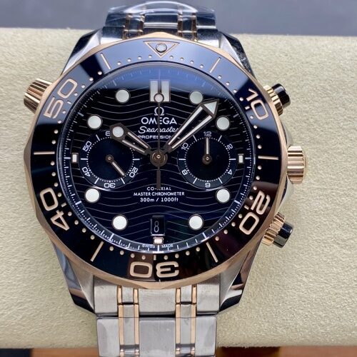 Omega Seamaster 210.20.44.51.01.001 N1 factory gold color strap Replica Watch - Best Quality Replica Watches UK Swiss Watch Brands 1:1 Replica Fake Watch