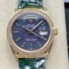 Rolex Oyster Perpetual 128455TBR 8+ Factory Diamond Bezel Replica Watch - Best Quality Replica Watches UK Swiss Watch Brands 1:1 Replica Fake Watch