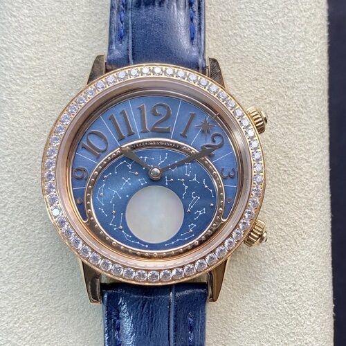 Jaeger-LeCoultre Rendez Vous 3522480 CC Factory Blue Dial Replica Watch - Best Quality Replica Watches UK Swiss Watch Brands 1:1 Replica Fake Watch