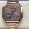 Patek Philippe CUBITUS 7128-1R-001 PP+ factory brown dial Replica Watch - Best Quality Replica Watches UK Swiss Watch Brands 1:1 Replica Fake Watch