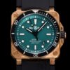 Bell & Ross Instruments BR0392-D-LT-BR-SRB BR factory rubber strap Replica Watch - Best Quality Replica Watches UK Swiss Watch Brands 1:1 Replica Fake Watch