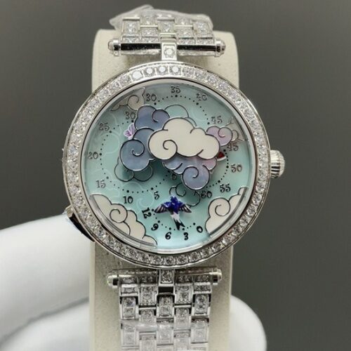 Van Cleef & Arpels Poetic Complexity VCARO8OD00 5G Factory Diamond Case Replica Watch - Best Quality Replica Watches UK Swiss Watch Brands 1:1 Replica Fake Watch