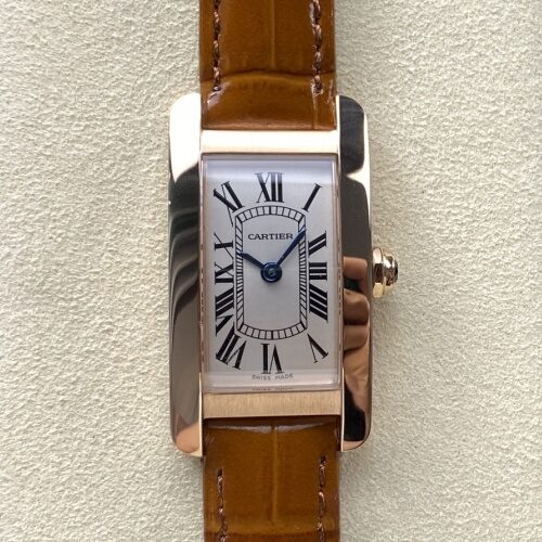 Cartier Tank WGTA0133 8848 Factory Alligator Leather Strap Replica Watch - Best Quality Replica Watches UK Swiss Watch Brands 1:1 Replica Fake Watch
