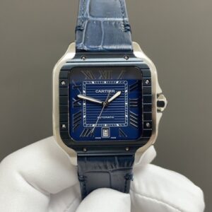 Cartier Santos WSSA0048 THB factory stainless steel case Replica Watch - Best Quality Replica Watches UK Swiss Watch Brands 1:1 Replica Fake Watch