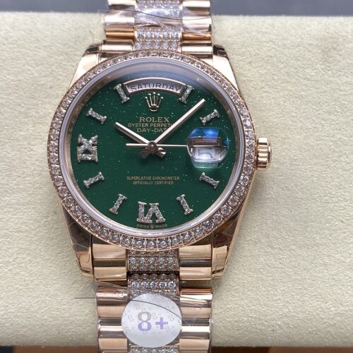 Rolex Day-Date M128345rbr-0069 8+ Factory Diamond Dial Replica Watch - Best Quality Replica Watches UK Swiss Watch Brands 1:1 Replica Fake Watch