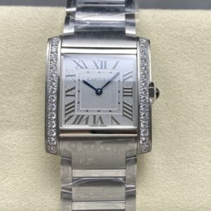 Cartier Tank W4TA0021 8848 Factory Diamond Case Replica Watch - Best Quality Replica Watches UK Swiss Watch Brands 1:1 Replica Fake Watch