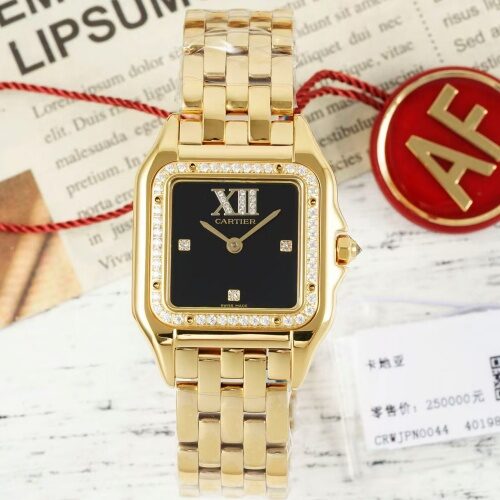 Cartier PANTHèRE WJPN0044 AF factory diamond hour markers Replica Watch - Best Quality Replica Watches UK Swiss Watch Brands 1:1 Replica Fake Watch