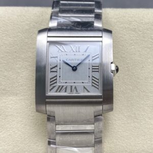 Cartier Tank WSTA0074 8848 Factory Stainless Steel Strap Replica Watch - Best Quality Replica Watches UK Swiss Watch Brands 1:1 Replica Fake Watch