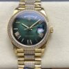 Rolex Day-Date M128348rbr-0069 8+ factory solid case back Replica Watch - Best Quality Replica Watches UK Swiss Watch Brands 1:1 Replica Fake Watch