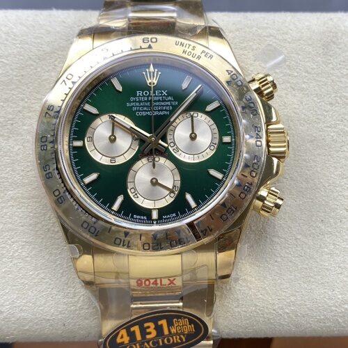 Rolex Cosmograph Daytona 126508-0008 QF Factory Gold color Case Replica Watch - Best Quality Replica Watches UK Swiss Watch Brands 1:1 Replica Fake Watch