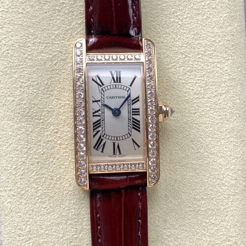Cartier Tank WJTA0026 8848 Factory Diamond Bezel Replica Watch - Best Quality Replica Watches UK Swiss Watch Brands 1:1 Replica Fake Watch